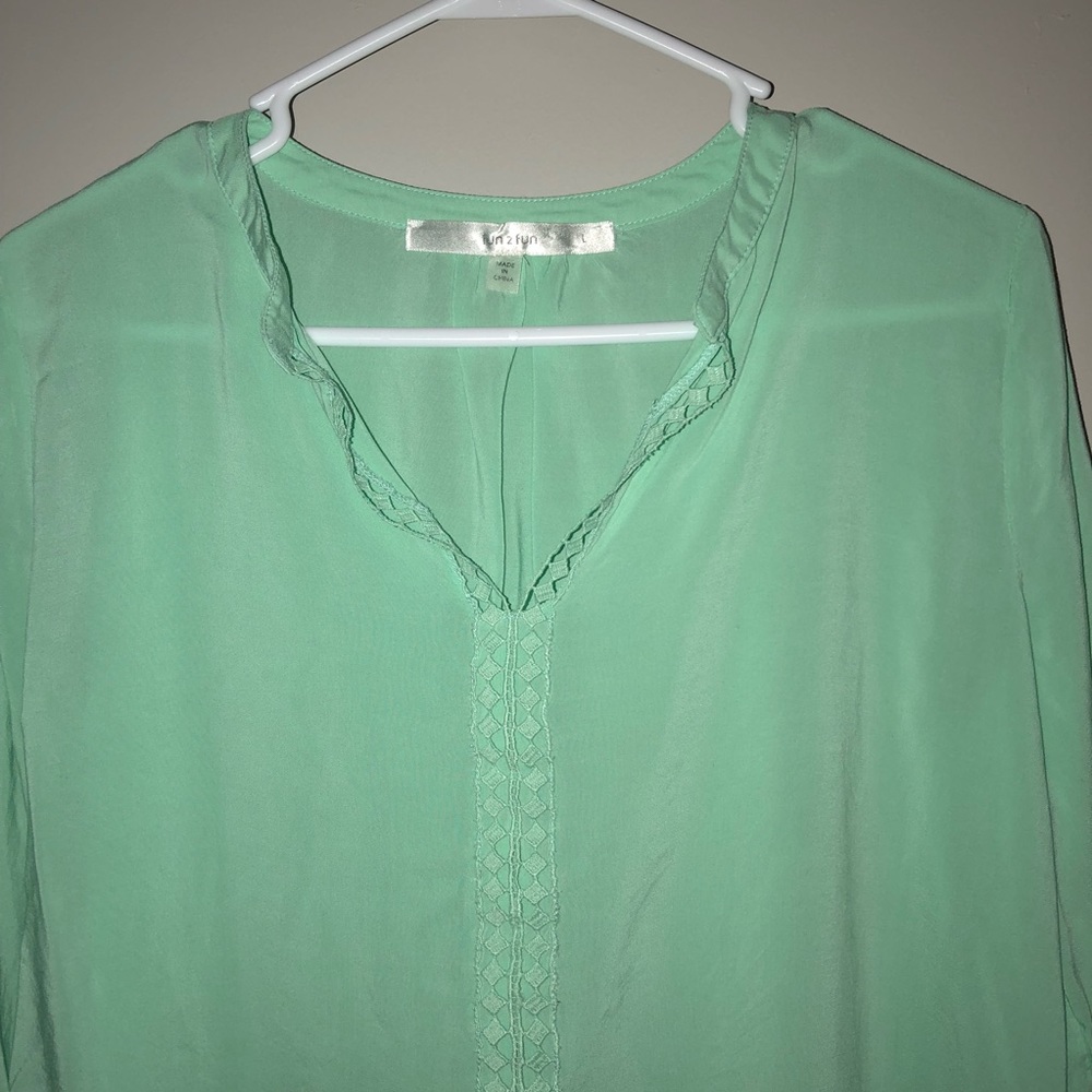 💕Pastel Teal Blouse💕
